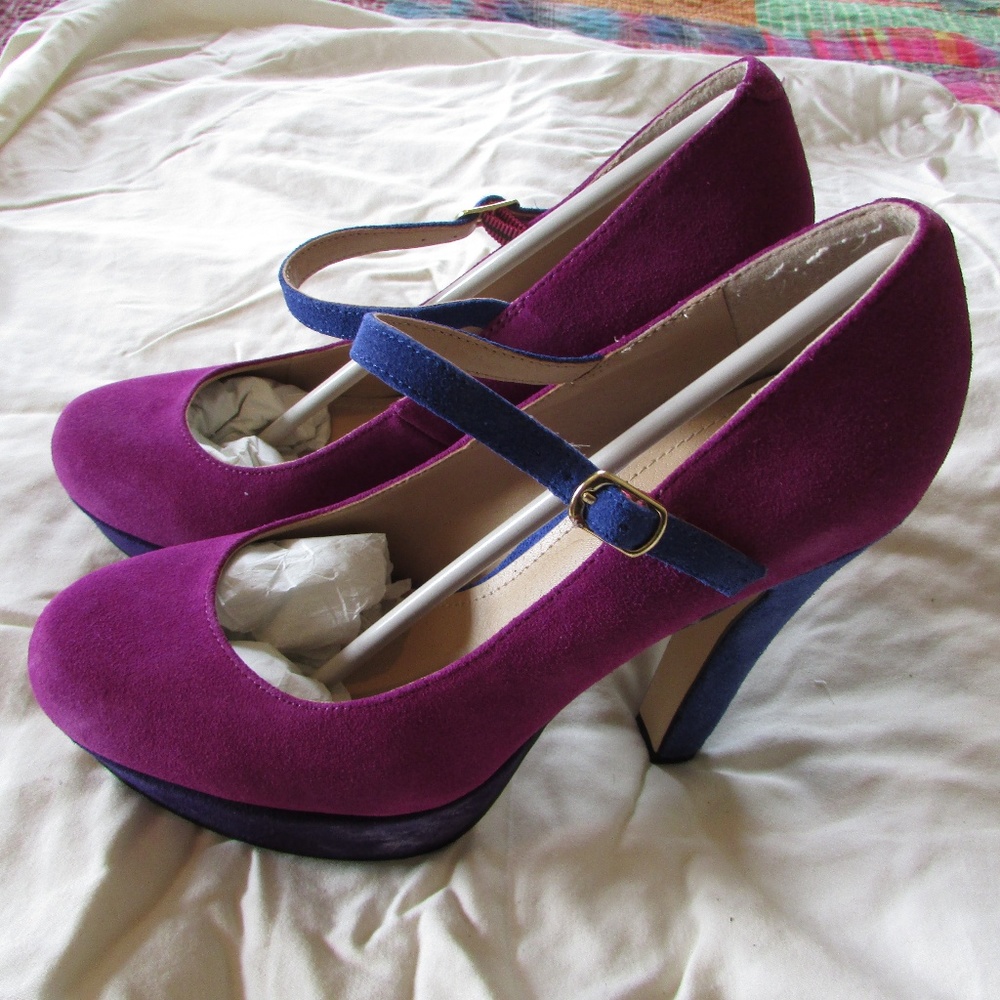 Steve Madden Toni purple suede heels